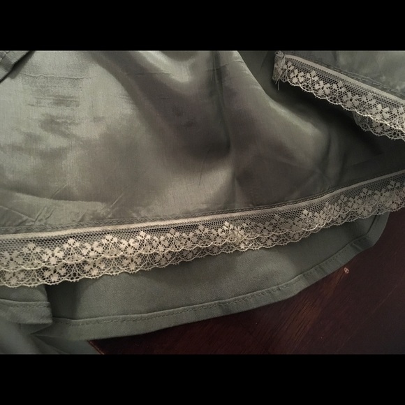 Anthropologie Elevenses Olive Green Skirt Size 14 - Picture 6 of 8